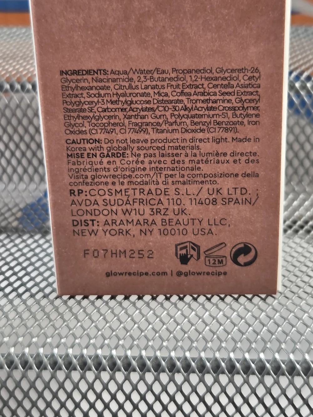 Glow Recipe Watermelon Niacinamide Hue Drops Sun-Glow (Sheer Bronze) 1.35 Oz